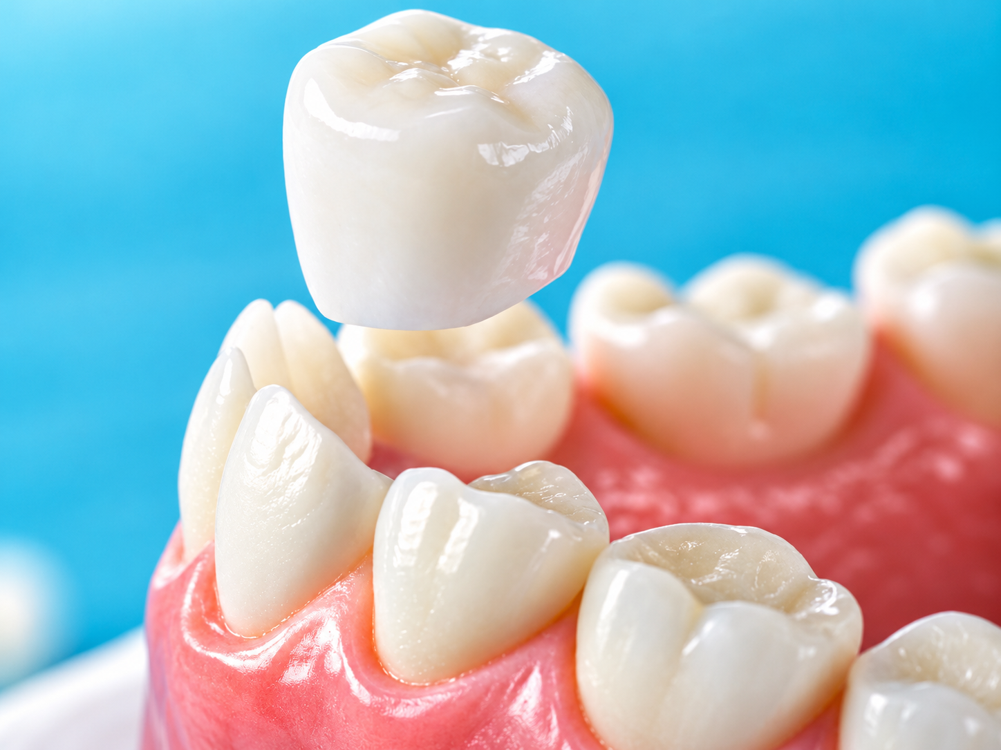 Model demonstrativ pentru o coroană dentară